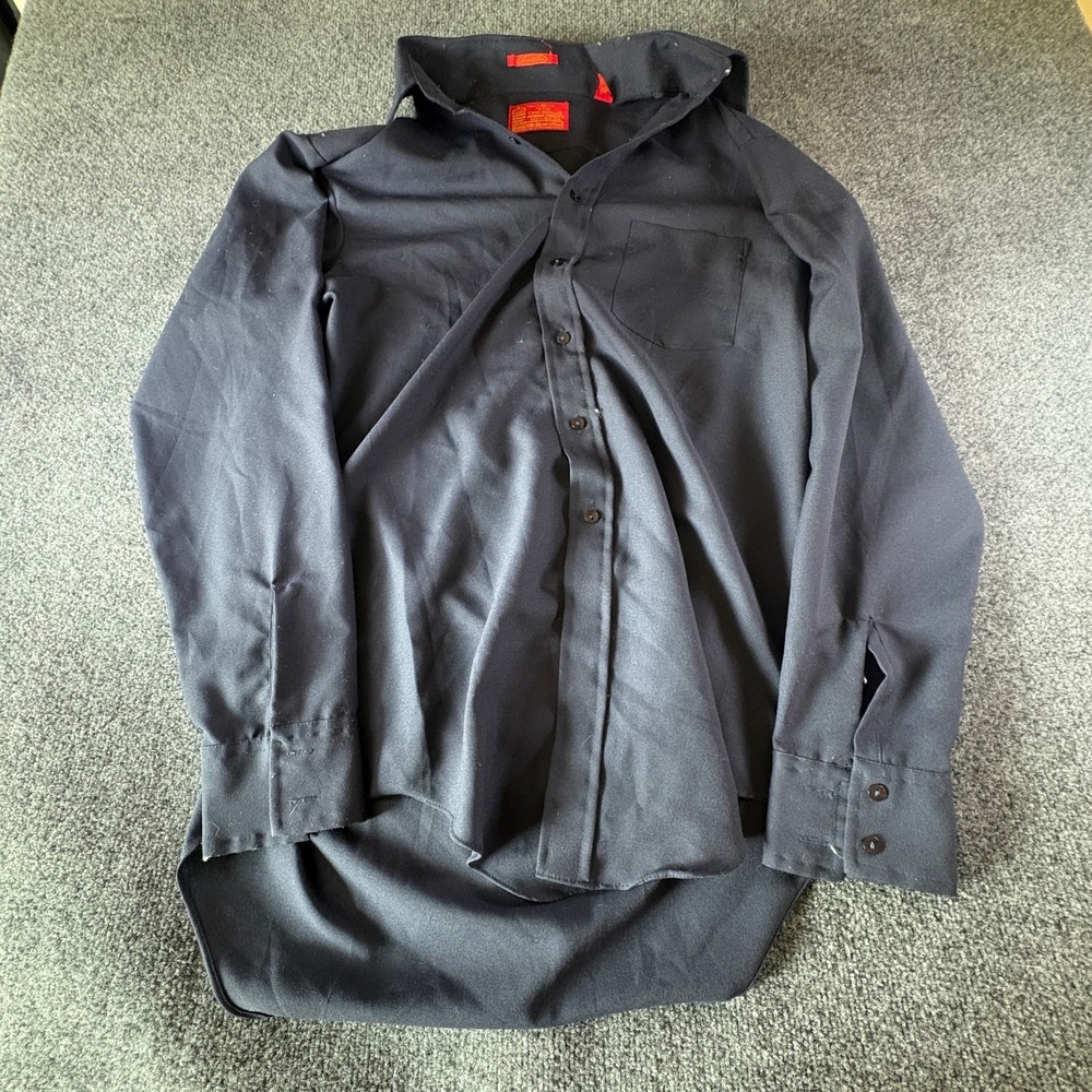 Vintage Sears #Best Kings Road Shop Dress Shirt Mens 17.5‎ Tall Gray Regular Fit